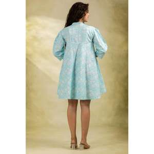 Robe de soirée mini pour femme 100% coton, écologique et lavable, design élégant, toucher doux et coupe confortable - Product Image 5