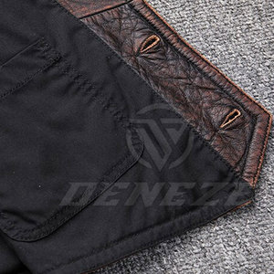 Veste en cuir d'agneau véritable pour homme, mode masculine, vente en gros, pour l'hiver, veste en cuir décontractée pour homme - Product Image 6