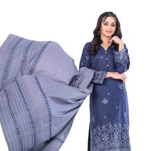 Trajes de Viscosa Bordados de 3 Piezas AEERA Estilo Pakistaní para Uso Diario, Ropa Cómoda para Mujeres Indias, Completamente Cosidos y Listos para Usar - Product Image 1