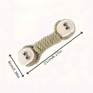 Juguete de Cuerda de Yute Premium para Perros – Juguete de Cuerda Trenzada Ecológico para Perros para Juego Interactivo y Cuidado Dental - Product Image 1