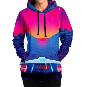 Haut à capuche léger et doux avec imprimé par sublimation de fleurs tropicales vibrantes, tenue d'été tendance, design unique, sweat à capuche d'été pour femme - Product Image 1