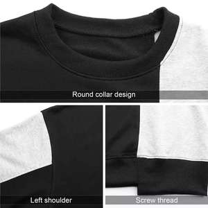 Men's High Quality Breathable Solid Pullover Sweatshirt Custom Fleece Crewneck Street Wear Winter Polyester/Cotton Material - Product Image 5