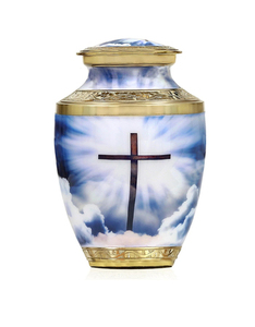 โกศบรรจุอัฐิสำหรับผู้ใหญ่ สไตล์อเมริกัน สำหรับตกแต่งงานศพ โกศฝังศพสำหรับชายและหญิง โกศทำมือ - Product Image 1