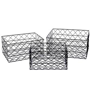 Panier de rangement rectangulaire en fil métallique durable pour garde-manger domestique - Product Image 5