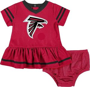 Conjunto de Vestido Jersey para Bebé Niña de los Carolina Panthers, Negro y Azul, Diseño Bordado de la Mascota, Material de Poliéster - Product Image 3