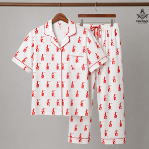 HMR Wholesale Summer Half Sleeve Delta Sigma for Sorority Top Print Milk Silk 2 Piece Women Nightwear - Product Image 1