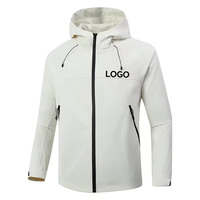 Veste matelassée coupe-vent respirante en toile de nylon imperméable, écologique et personnalisée pour homme, idéale pour la randonnée en extérieur
