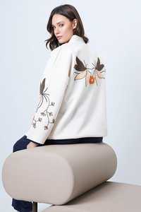 เสื้อคลุมกิโมโนผู้หญิงปักลายดอกไม้สีแดงสดใสโดดเด่นสะดุดตา ดีไซน์โอเวอร์ไซส์สไตล์โบฮีเมียน ให้ลุคหรูหราสง่างามแบบง่ายๆ - Product Image 5