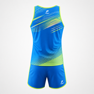 Uniforme de volley-ball personnalisé par sublimation, respirant, à séchage rapide, sans manches, pour hommes et femmes, maillot et short d'entraînement d'équipe, vêtements de sport - Product Image 2