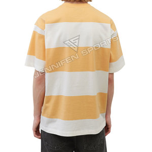 Camiseta DeliverFast Económica de Corte Regular, Ligera, Transpirable y de Secado Rápido, Diseño a Rayas de Dos Colores, Logotipo Personalizado, 240g, para Hombre - Product Image 6