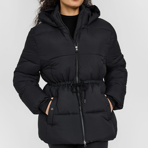 <b>Lightweight</b> breathable quilted puffer <b>jacket</b> <b>women</b> winter outerwear warm long sleeve <b>hooded</b> design - Product Image 3