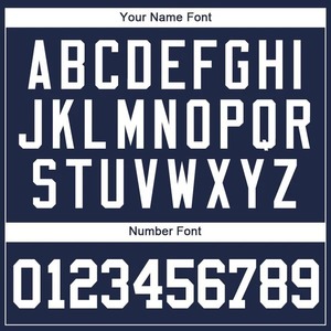 Maillot de football personnalisé bleu marine et blanc en polyester respirant, uniforme d'équipe sublimé avec logo personnalisé, séchage rapide - Product Image 4