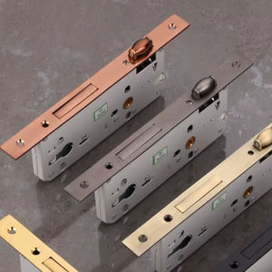 Cerradura de embutir de alta resistencia con mecanismo de acero inoxidable y selección de tamaño de espaciado para puertas de madera y metal - Product Image 3