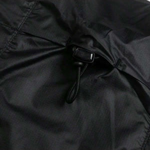 Chaqueta de Plumón con Capucha para Hombre, Negra, Cortavientos, Informal, de Invierno, Corte Regular, Cierre de Cremallera, Color Sólido, Exterior de Poliéster - Product Image 6