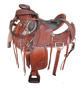 Silla de Montar Western de Cuero Genuino Hecha a Mano, de Alta Calidad, para Rodeo y Carreras, Disponible para Equitación - Product Image 5