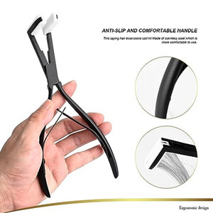 Custom Logo Tape In Pliers Hair Extensions Pliers Stainless Steel Flat Surface Extensions Tape Sealing Clamp Pliers Tool - Product Image 3