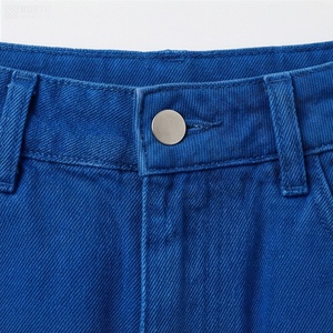 Jupe en jean taille haute pour femme, coupe trapèze, longueur genou, couleur unie, style décontracté avec poches, pour toutes les saisons - Product Image 4