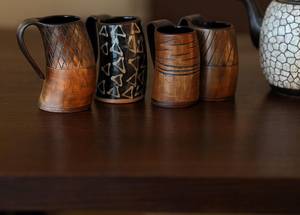 Premium Buffalo Horn Mug Handcrafted Rustic Genuine Material Elegant Texture Unique Traditional Decorative Gift Horn Mug - Product Image 5