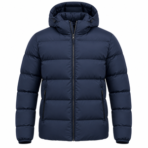 Chaqueta Larga Acolchada de Plumón para Hombre, con Logotipo Personalizado OEM, Chaqueta de Invierno con Burbujas, Nueva Moda, Chaquetas Acolchadas Brillantes - Product Image 2