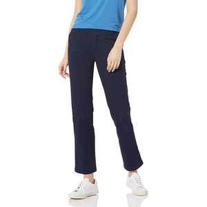 Pantalones Chino de Mujer de Corte Regular, Transpirables, Precio al por Mayor, Pantalón Casual con Botones, Cintura Media, Bolsillos Laterales, Logotipo Personalizado - Product Image 1