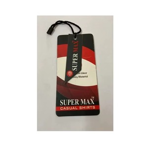 Etiqueta Colgante para Ropa Negra Mate Personalizada Premium con Ojal Metálico, Etiqueta de Papel Kraft Cosida para Marca de Ropa y Venta al por Menor - Product Image 5