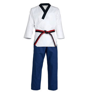 Uniforme de Taekwondo pour homme, coupe confortable, léger et résistant, idéal pour la pratique régulière. - Product Image 1
