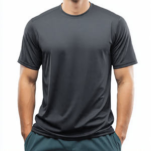 Men 100% <b>Polyester</b> Dry T Shirt Slim Fit Regular Quick Dry Tee Shirt Men's Workout Fitness Wear Athletic Dry <b>TShirt</b> Men - Product Image 4