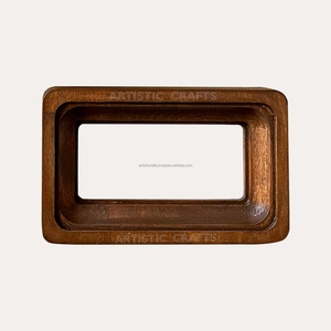 Cadre d'affichage photo en bois de manguier artisanal Pack d'affichage de table ou mural créatif et écologique - Product Image 1