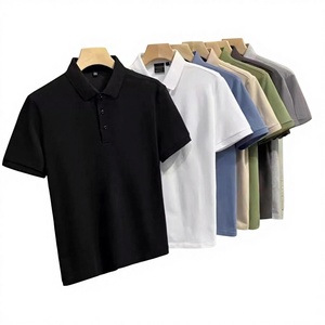 Polo de Manga Corta para Hombre, Tejido Sorona de Secado Rápido, 100% Poliéster, Diseño Casual de Color Sólido con Logotipo Frontal - Product Image 2