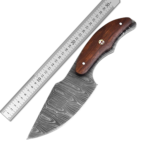 มีดพับ EDC ขนาดกะทัดรัด ปลายแหลม ด้ามไม้ สำหรับล่าสัตว์ ตั้งแคมป์ มีดอเนกประสงค์ เหล็กดามัสกัสสั่งทำพิเศษ รับผลิตตามแบบ OEM สำหรับการสั่งซื้อจำนวนมาก - Product Image 5