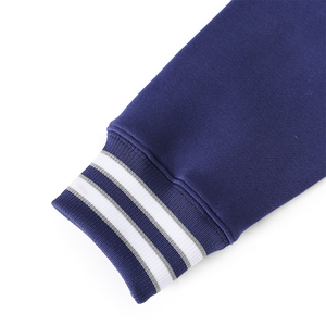 Custom Jackson State <b>Navy</b> Fleece <b>Cardigan</b> <b>Women's</b> 100% Cotton Blue V-Neck University Embroidery Logo College for Sorority Buyers - Product Image 3