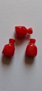Faceted Red Glass <b>Candy</b> Shape Beads Decorative Jewelry Making Loose Beads for <b>Necklaces</b> Bracelets Crafts - Product Image 2