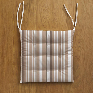 Coussin de chaise rembourré en coton avec attaches, coussin d'assise épais et doux pour chaises de salle à manger, coussins de chaise antidérapants pour la cuisine - Product Image 2