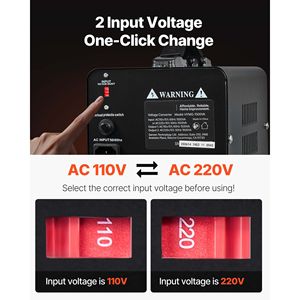 Trasformatore di Potenza per Uso Domestico 1500VA, Convertitore di Tensione da 110V a 220V e Viceversa - Product Image 2