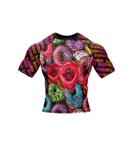 Maillots de surf imprimés en gros, unisexe, avec logo personnalisé, protection anti-UV, manches courtes, vêtements de sport pour la gym - Product Image 3