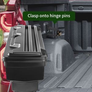 Boîte de rangement pour benne de camion Chevrolet Silverado 1500, 6,6 gal/20 L, étanche, en ABS, pour compartiment à roues, boîte à outils verrouillable, accessoire de contrôle de cargaison - Product Image 4