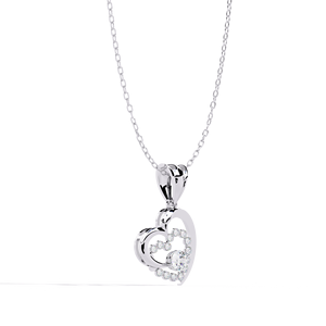 Luxury 14K <b>Solid</b> <b>Gold</b> Round Cut Set Lab Diamond Solitaire <b>Pendant</b> Necklace for Women Party Gift - Product Image 4