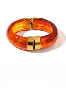 Trendy Epoxy Resin Brass Bangle Stack With Polish Finished for Women Daily Wear Party Festive <b>Boho</b> Fashion Jewelry <b>Bracelet</b> Cuff - Product Image 3