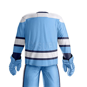 Nuevo Uniforme de Hockey sobre Hielo para Equipos, Poliéster Ecológico Transpirable, Colores/Tallas Personalizables para Hombres Adultos, Jugadores Escolares/de Club - Product Image 6