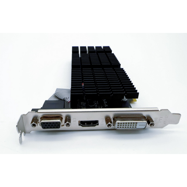 New Office Desktop Graphics Card 2GB DDR3 64-Bit Memory /DVI/VGA Output PCIe X16 Fan R5 230 GPU