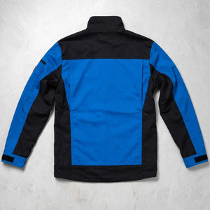 Custom Logo Work <b>Jacket</b> <b>Men</b> Industrial Construction Uniform Blue Black Workwear <b>Jacket</b> With <b>Reflective</b> Stripe - Product Image 2