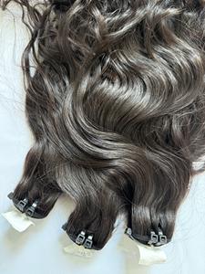 CDYHAIRVN Vente en gros de mèches de cheveux humains bruts ondulés naturels non-Remy 100g, provenant d'un seul donneur, sans mélange, sans silicone, texture pure, pour tissage capillaire - Product Image 4