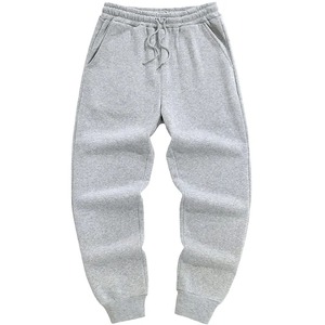 Pantalon de sport décontracté épais doublé polaire confortable pour homme, taille à cordon, coupe droite, automne-hiver - Product Image 6
