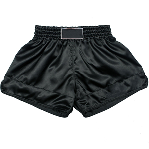 Unisex Polyester Satin MMA Training Shorts for Boxing Muay Thai Front Custom Logo Lightweight Breathable OEM Service - Product Image 1