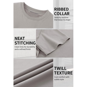 OEM Service Ringer T Shirts For Men Lightweight Skin Friendly Smooth Texture Blend Material Reinforced Stitching Men's Tee - Product Image 6