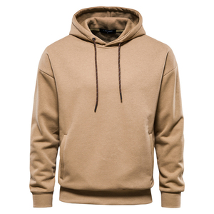Sweat-shirt à capuche pour homme, style décontracté, en coton et polyester, motif uni, nouvelle collection hiver - Product Image 1
