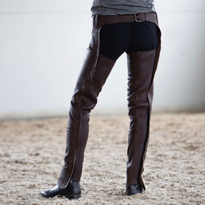 Genuine Leather Western Full <b>Chaps</b> High Quality Premium Style Horse Riders Comfortable Durable Equestrian Wear - Product Image 4