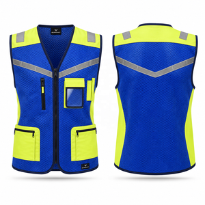 Veste de sécurité haute visibilité classe 2, imperméable, avec LED clignotantes, réfléchissante, vêtements de travail softshell, usage industriel - Product Image 6