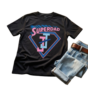 เสื้อยืดกราฟิกซุปเปอร์แด๊ดสำหรับผู้ชาย ผ้าฝ้ายเนื้อนุ่ม คอกลม แขนสั้น แฟชั่นลำลอง ใส่ได้ทุกวัน เสื้อผ้าเครื่องแต่งกาย - Product Image 2