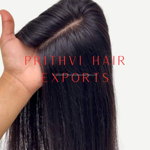 Topper et extension de cheveux humains Remy noir HD de qualité supérieure tailles 5X5 et 5X6 ciblées pour les franges - Product Image 6